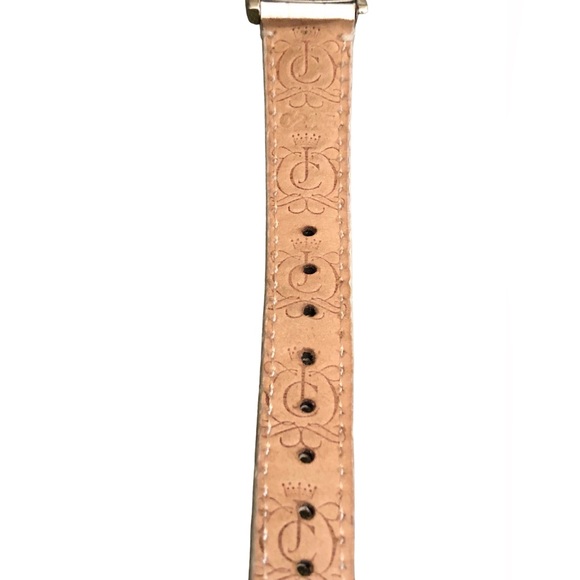 Juicy Couture White Leather Watch silver tone case white dial good condition - Picture 7 of 11